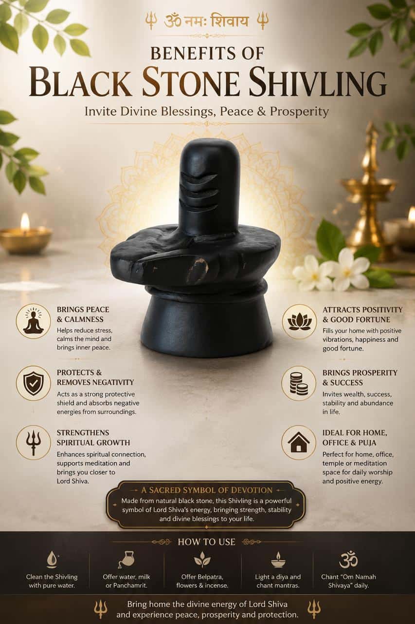 Black stone shivling