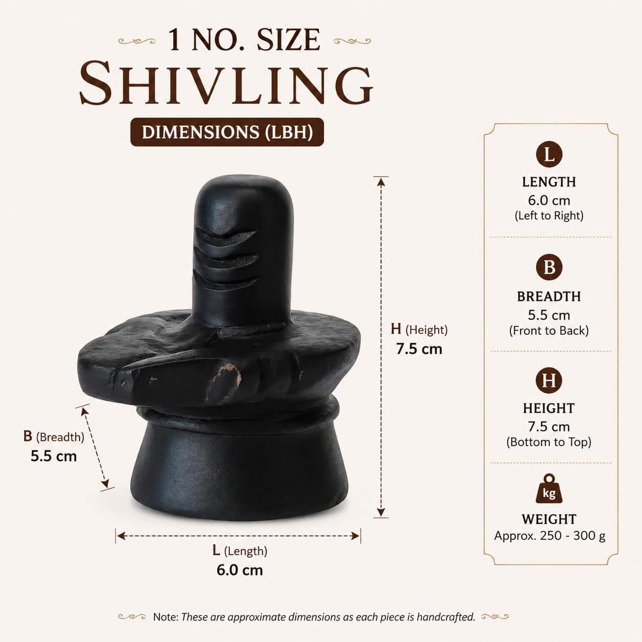 Black stone shivling