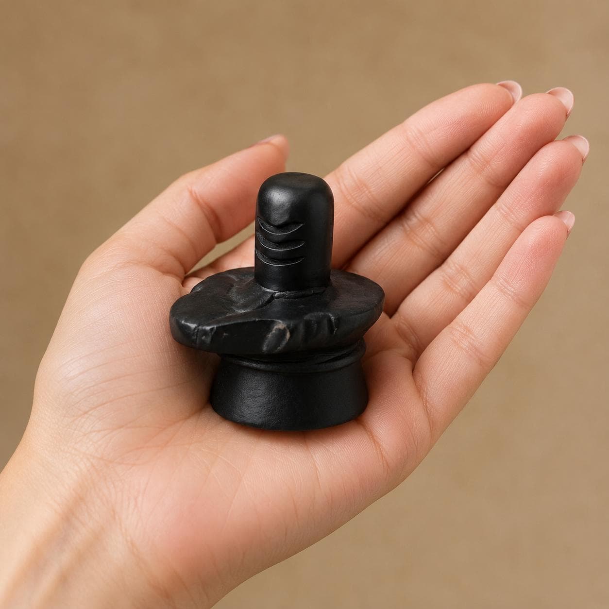 Black stone shivling