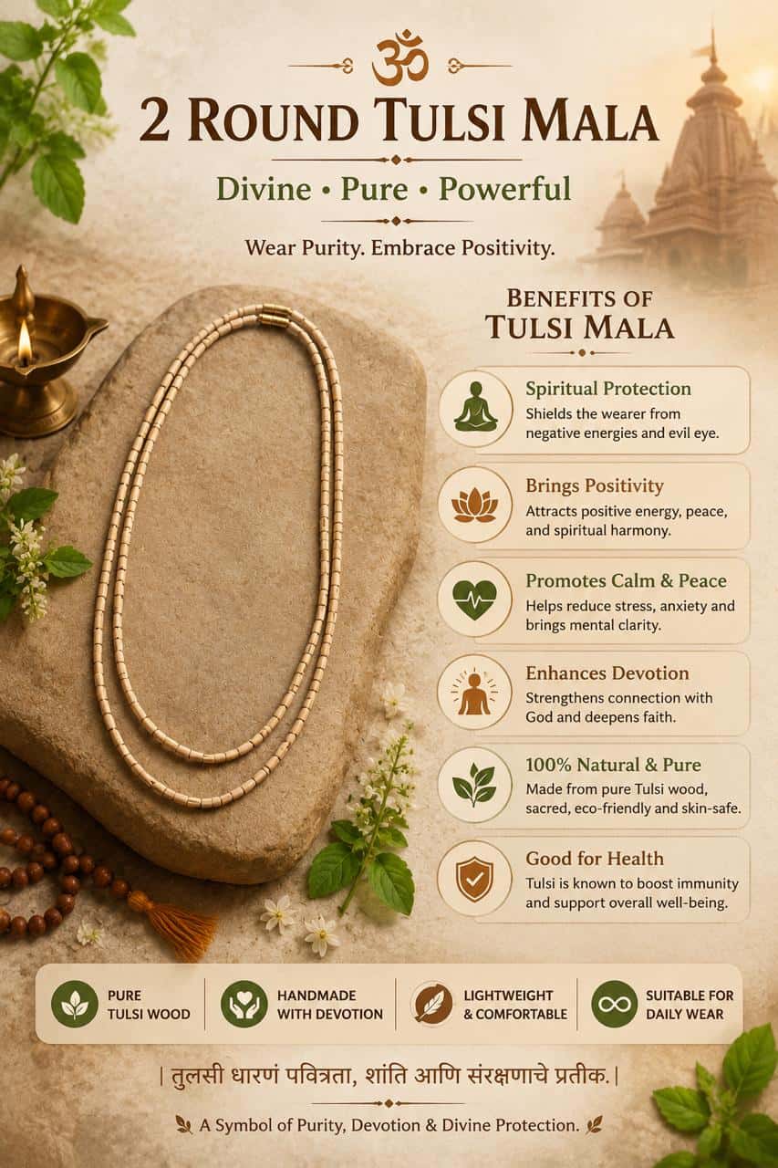2 round tulsi mala 2 round tulsi mala