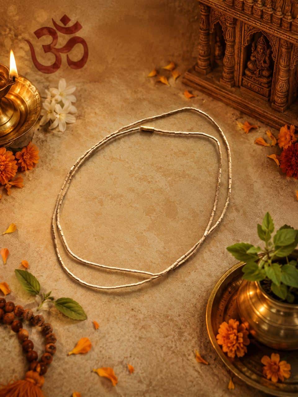 2 Round Tulsi Mala